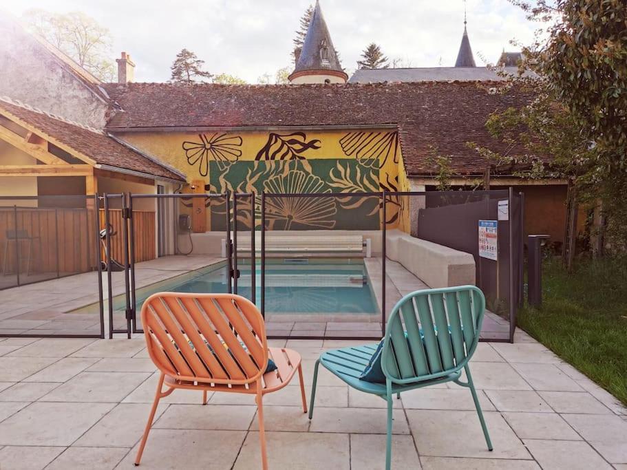 Domaine De Tardais, Ideal Famille Avec Piscine Et Nombreux Loisirs Senonches Luaran gambar