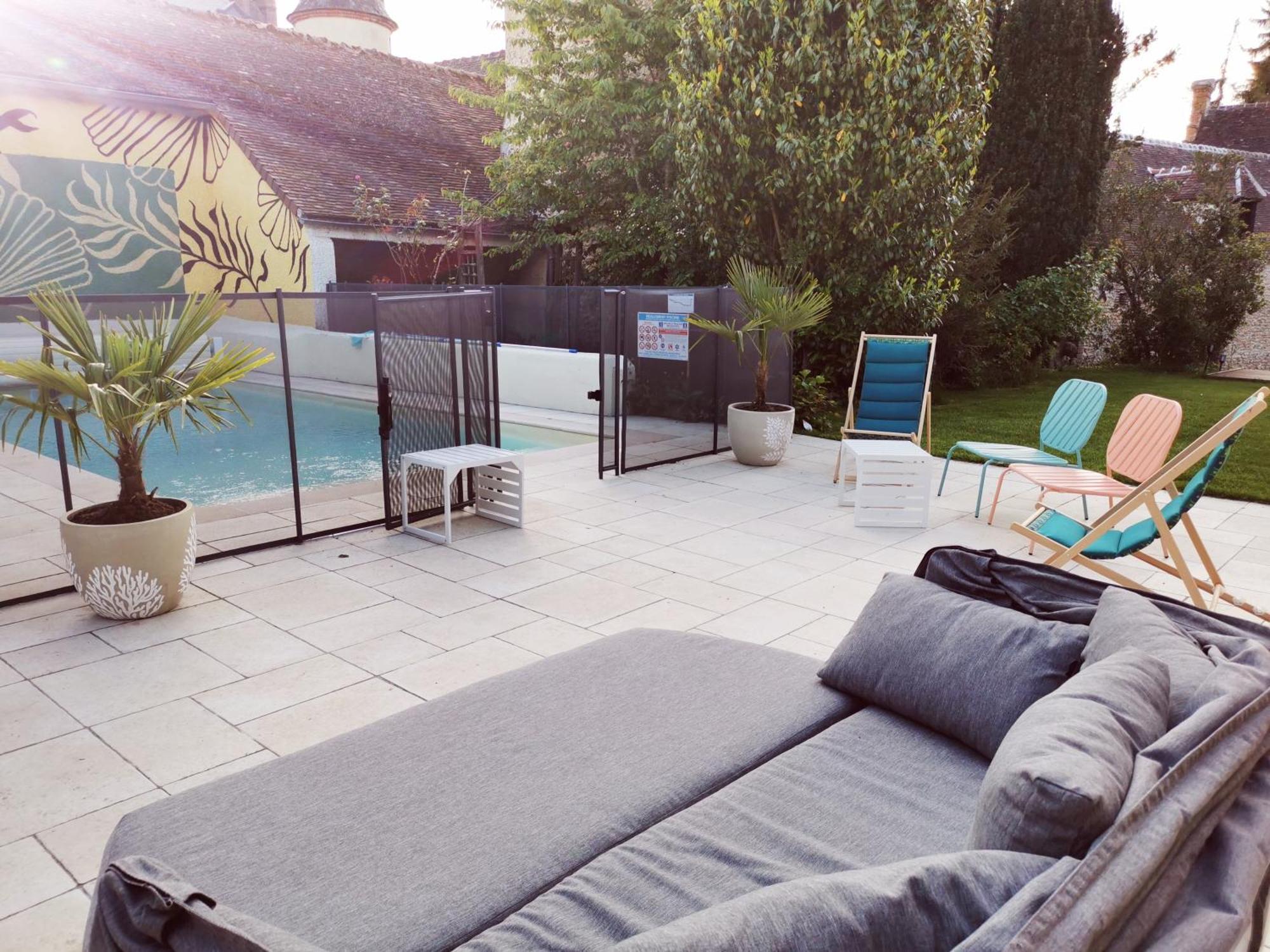 Domaine De Tardais, Ideal Famille Avec Piscine Et Nombreux Loisirs Senonches Luaran gambar